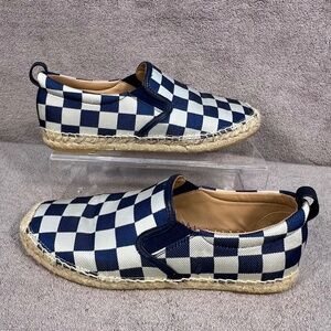 Marc by Marc Jacobs Canvas Checkered Espadrilles Slip-on Flats Woven Punk Skater